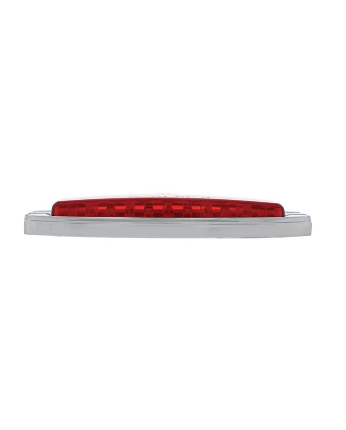 (CARD) 16 RED LED RETRO CLEARANCE/MARKER LIGHT W/ CHROME FLUSH MOUNT BEZEL - RED LENS (CARD) 16 RED LED RETRO CLEARANCE/MARKER LIGHT W/ CHROME FLUSH MOUNT BEZEL - RED LENS