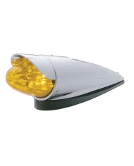 (CARD) 19 AMBER LED GRAKON 1000 STYLE WATERMELON CAB LIGHT W/ VISOR - AMBER LENS (CARD) 19 AMBER LED GRAKON 1000 STYLE WATERMELON CAB LIGHT W/ VISOR - AMBER LENS