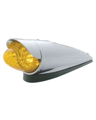 (CARD) 19 AMBER LED GRAKON 1000 STYLE BEEHIVE CAB LIGHT W/ VISOR - AMBER LENS (CARD) 19 AMBER LED GRAKON 1000 STYLE BEEHIVE CAB LIGHT W/ VISOR - AMBER LENS
