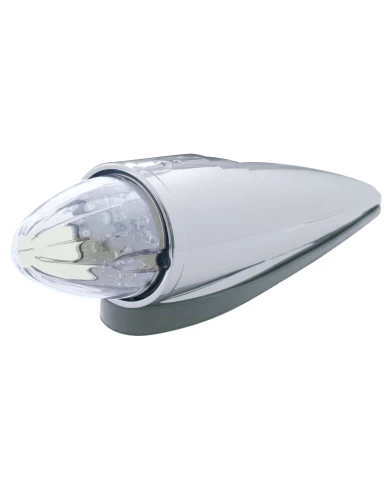 (CARD) 19 AMBER LED GRAKON 1000 STYLE WATERMELON CAB LIGHT - CLEAR LENS