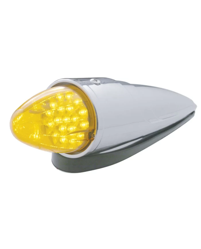 (CARD) 19 AMBER LED GRAKON 1000 STYLE REFLECTOR/CLEAR CAB LIGHT - AMBER LENS (CARD) 19 AMBER LED GRAKON 1000 STYLE REFLECTOR/CLEAR CAB LIGHT - AMBER LENS