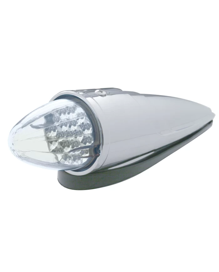 (CARD) 19 AMBER LED GRAKON 1000 STYLE REFLECTOR/CLEAR CAB LIGHT - CLEAR LENS
