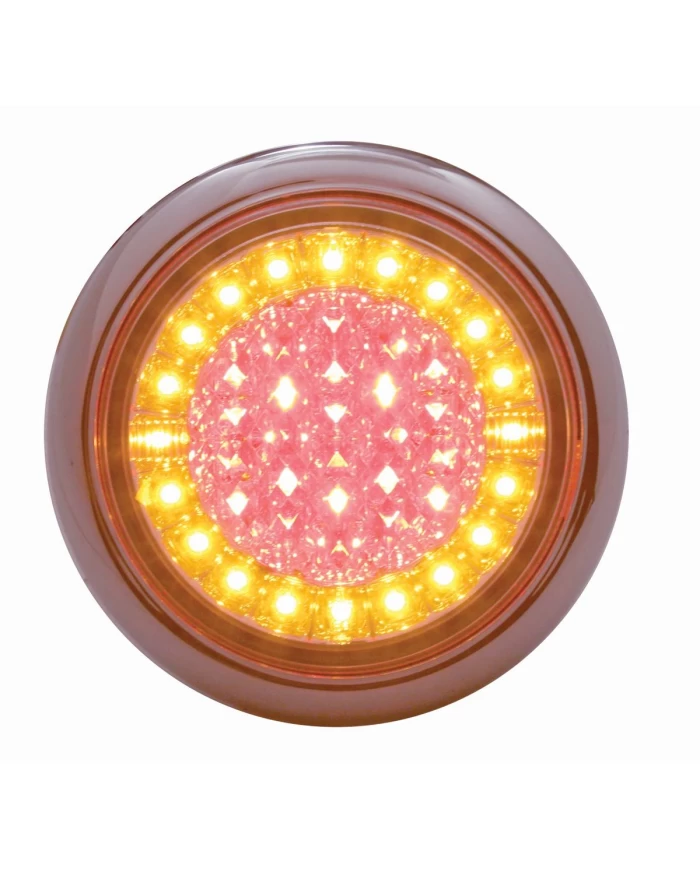(BULK) "EURO" 24 RED + 20 AMBER LED LIGHT
