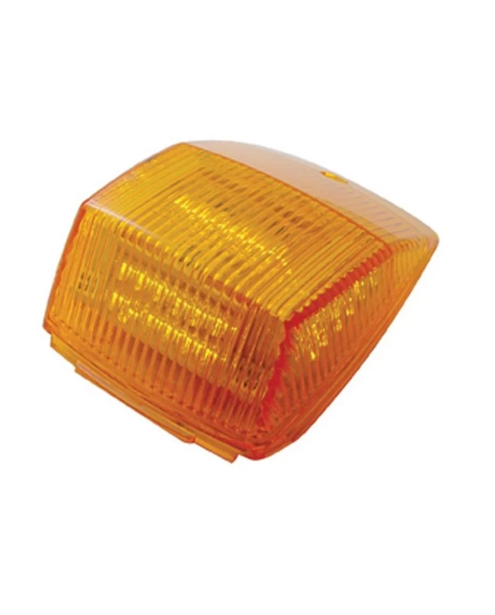 (CARD) 36 AMBER LED RECTANGULAR CAB LIGHT - AMBER LENS (CARD) 36 AMBER LED RECTANGULAR CAB LIGHT - AMBER LENS