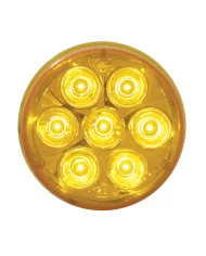 (CARD) 7 AMBER LED 2" REFLECTOR CLEARANCE/MARKER LIGHT - AMBER LENS (CARD) 7 AMBER LED 2" REFLECTOR CLEARANCE/MARKER LIGHT - AMBER LENS
