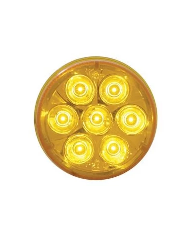 (CARD) 7 AMBER LED 2" REFLECTOR CLEARANCE/MARKER LIGHT - AMBER LENS (CARD) 7 AMBER LED 2" REFLECTOR CLEARANCE/MARKER LIGHT - AMBER LENS