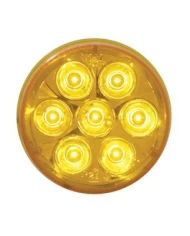 (CARD) 7 AMBER LED 2" REFLECTOR CLEARANCE/MARKER LIGHT - AMBER LENS (CARD) 7 AMBER LED 2" REFLECTOR CLEARANCE/MARKER LIGHT - AMBER LENS