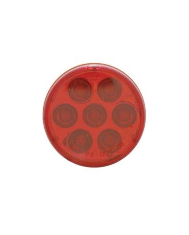 (CARD) 7 RED LED 2" REFLECTOR CLEARANCE/MARKER LIGHT - RED LENS (CARD) 7 RED LED 2" REFLECTOR CLEARANCE/MARKER LIGHT - RED LENS