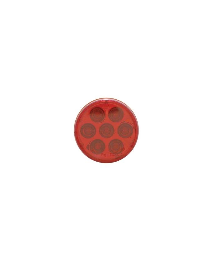 (CARD) 7 RED LED 2" REFLECTOR CLEARANCE/MARKER LIGHT - RED LENS (CARD) 7 RED LED 2" REFLECTOR CLEARANCE/MARKER LIGHT - RED LENS