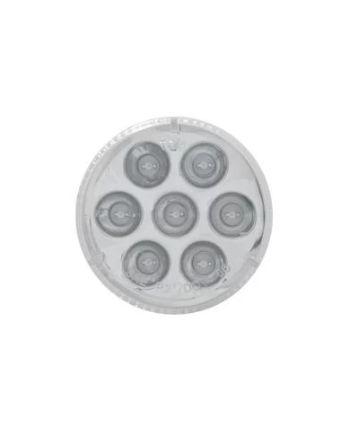 (CARD) 7 AMBER LED 2" REFLECTOR CLEARANCE/MARKER LIGHT - CLEAR LENS (CARD) 7 AMBER LED 2" REFLECTOR CLEARANCE/MARKER LIGHT - CLEAR LENS