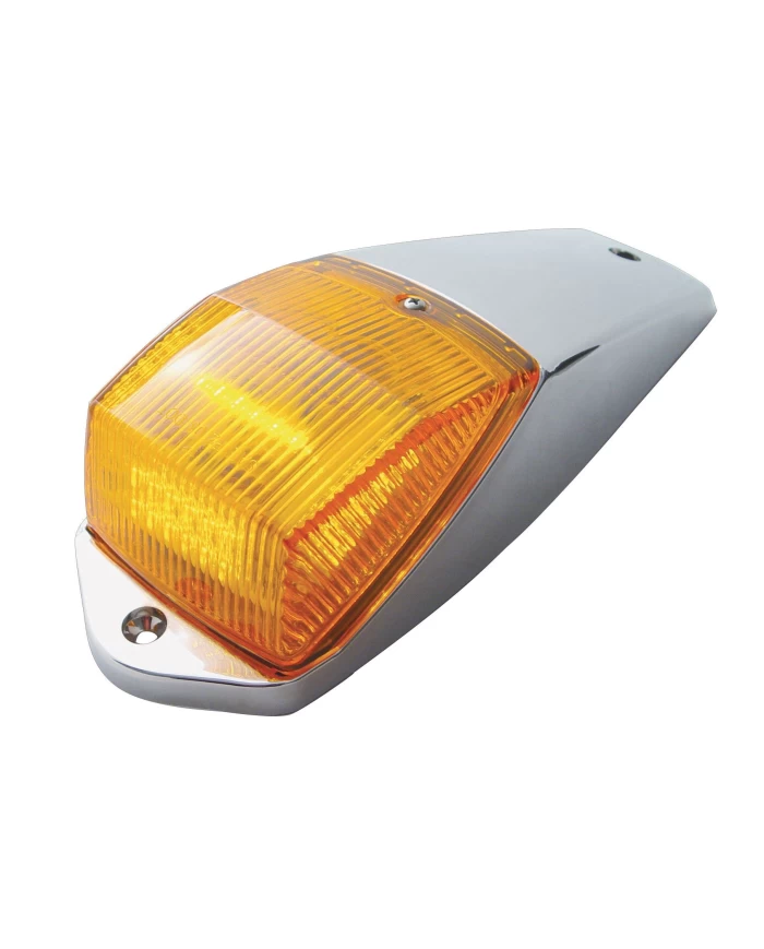 (CARD) 36 AMBER LED CAB LIGHT KIT WITH CHROME PLASTIC HOUSING - AMBER LENS (CARD) 36 AMBER LED CAB LIGHT KIT WITH CHROME PLASTIC HOUSING - AMBER LENS