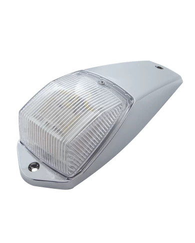 (CARD) 36 AMBER LED CAB LIGHT KIT WITH CHROME PLASTIC HOUSING - CLEAR LENS (CARD) 36 AMBER LED CAB LIGHT KIT WITH CHROME PLASTIC HOUSING - CLEAR LENS