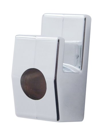 (2/CARD) CHROME PETERBILT SLEEPER CURTAIN HOOK