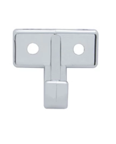(2/CARD) CHROME PLASTIC KENWORTH INTERIOR SUNVISOR HOOK (2/CARD) CHROME PLASTIC KENWORTH INTERIOR SUNVISOR HOOK