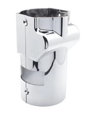 (BOX) CHROME PLASTIC PETERBILT/KENWORTH 2 PIECES ROUND MID - STEERING COLUMN COVER