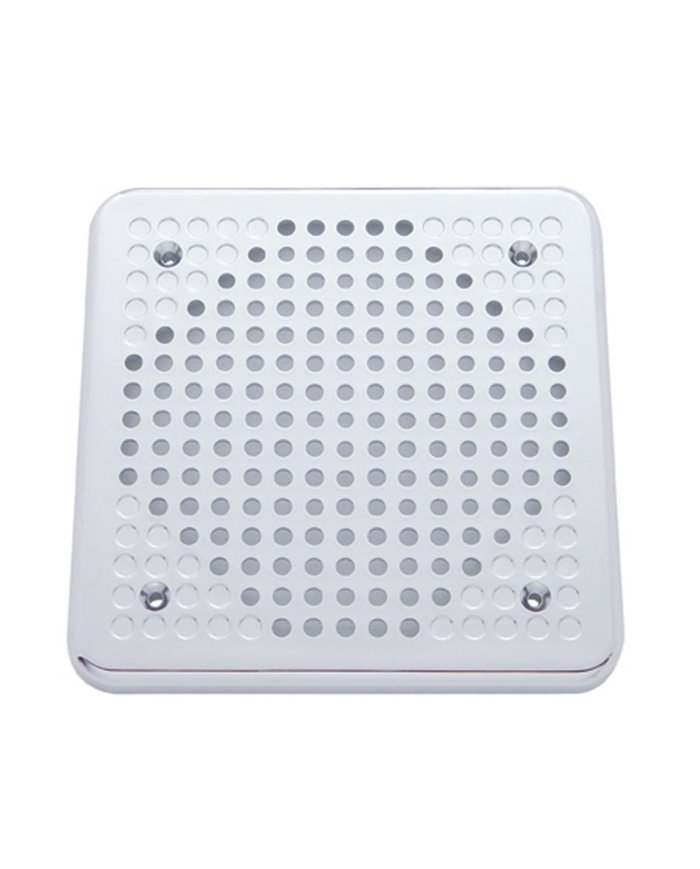 (2/CARD) CHROME PLASTIC 5 5/8" SQUARE KENWORTH SPEAKER COVER (2/CARD) CHROME PLASTIC 5 5/8" SQUARE KENWORTH SPEAKER COVER