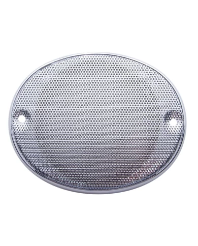 (CARD) CHROME PLASTIC KENWORTH/INTERNATIONAL OVAL C.B. SPEAKER COVER (CARD) CHROME PLASTIC KENWORTH/INTERNATIONAL OVAL C.B. SPEAKER COVER