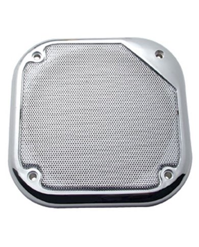 (2/CARD) CHROME PLASTIC KENWORTH 5 1/2" SQUARE SPEAKER COVER (2/CARD) CHROME PLASTIC KENWORTH 5 1/2" SQUARE SPEAKER COVER