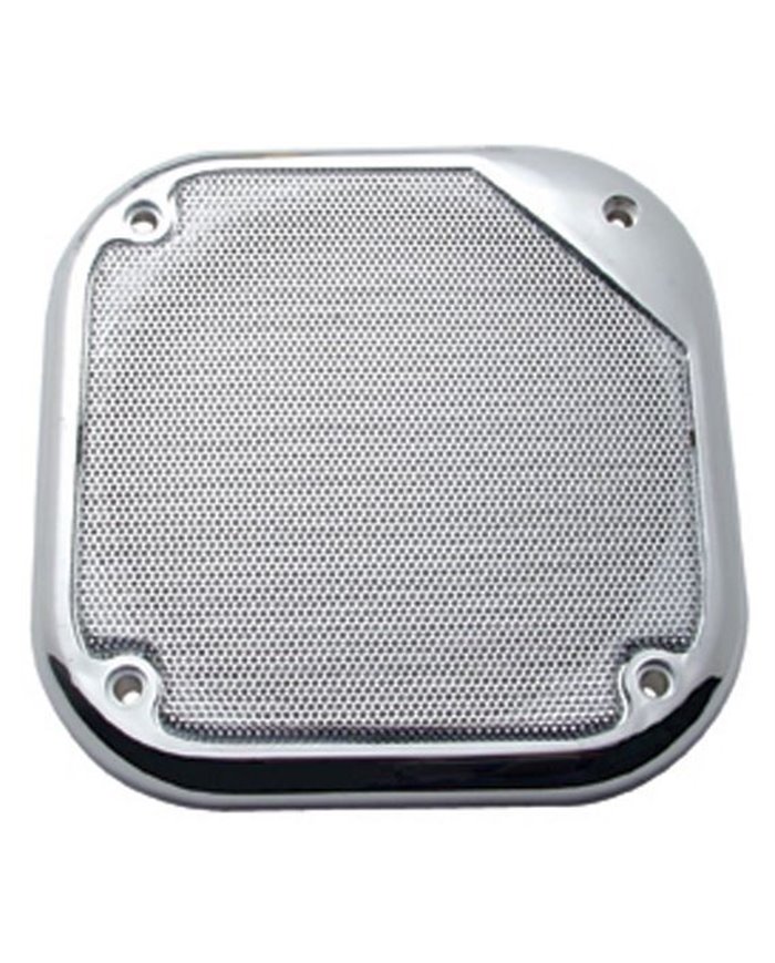 (2/CARD) CHROME PLASTIC KENWORTH 5 1/2" SQUARE SPEAKER COVER