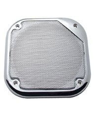 (2/CARD) CHROME PLASTIC KENWORTH 5 1/2" SQUARE SPEAKER COVER