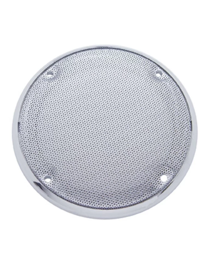 (2/CARD) CHROME PLASTIC KENWORTH 5 7/16" ROUND SPEAKER COVER