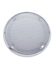 (2/CARD) CHROME PLASTIC KENWORTH 5 7/16" ROUND SPEAKER COVER