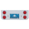 UP31601-Chrome Rear Center Panel With Four 4" Lights & Visors