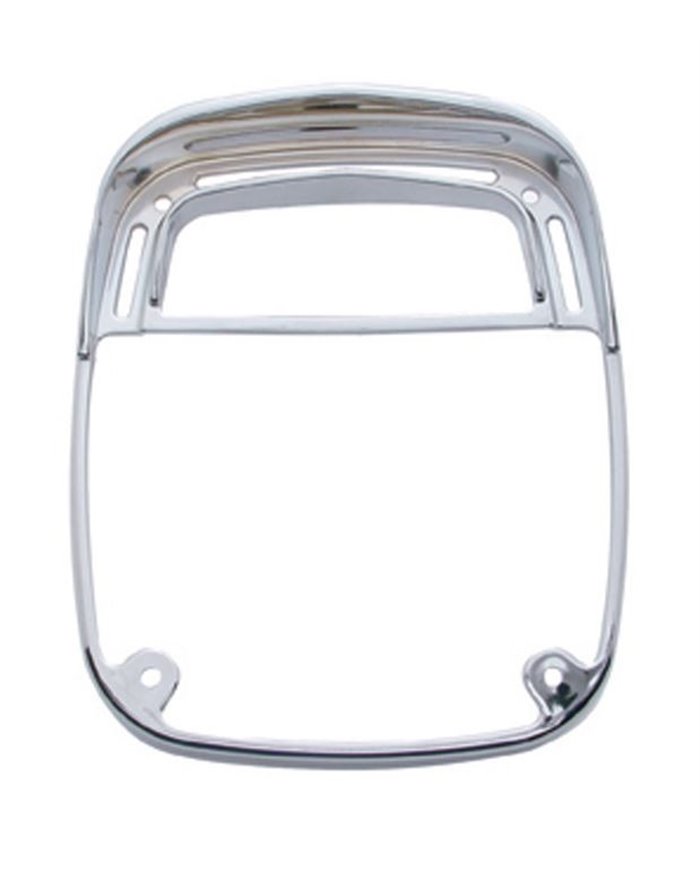 (CARD) CHROME PLASTIC UNIVERSAL COMBINATION TAIL LIGHT BEZEL