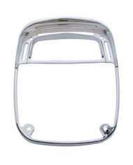 (CARD) CHROME PLASTIC UNIVERSAL COMBINATION TAIL LIGHT BEZEL