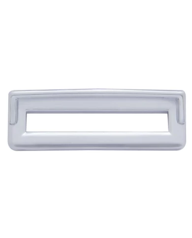 (6/CARD) CHROME PLASTIC FREIGHTLINER INDICATOR LABEL COVER W/ VISOR (6/CARD) CHROME PLASTIC FREIGHTLINER INDICATOR LABEL COVER W/ VISOR