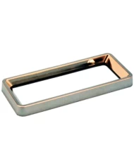 (BULK) CHROME PLASTIC KENWORTH HEATER & A/C VENT COVER - 1 HOLE