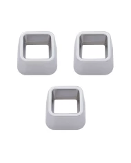 (3/CARD) CHROME PLASTIC KENWORTH TURN INDICATOR TRIM (3/CARD) CHROME PLASTIC KENWORTH TURN INDICATOR TRIM