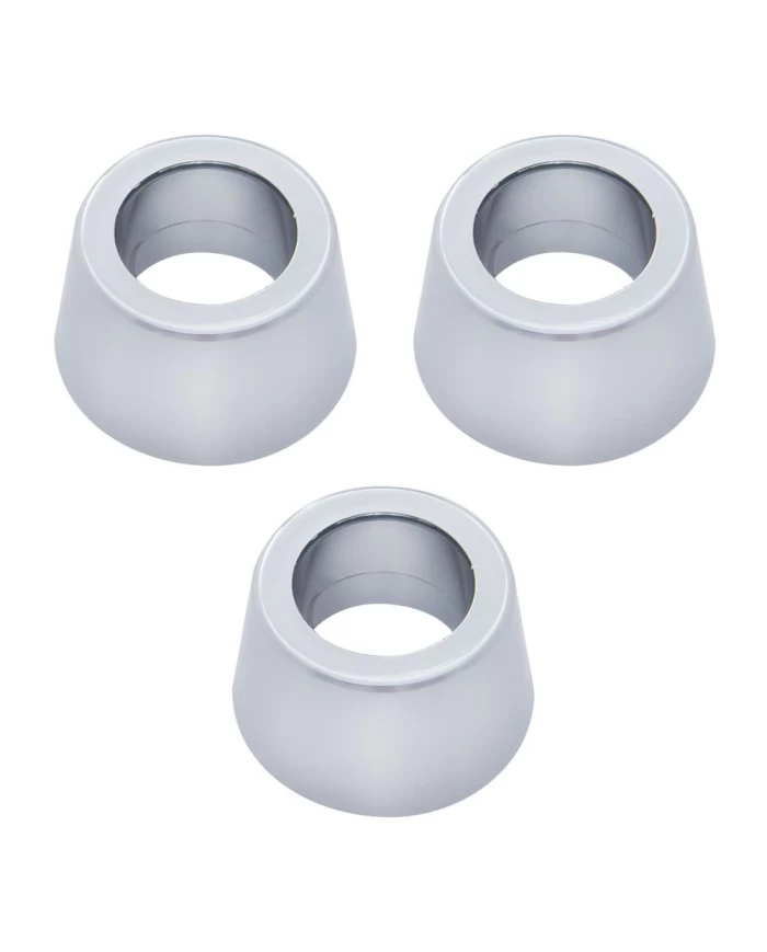 (3/CARD) CHROME PLASTIC ROUND TURN SIGNAL COVER