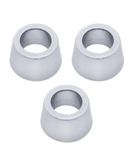 (3/CARD) CHROME PLASTIC ROUND TURN SIGNAL COVER