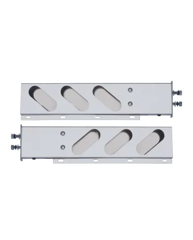 UP31620-2.5" Bolt Pattern Chrome Spring Loaded Light Bar With 6X Oval Light Cutouts (Pair)