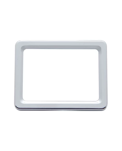 (BULK) CHROME PLASTIC KENWORTH CENTER MANUAL TRANSMISSION INDICATOR BEZEL (BULK) CHROME PLASTIC KENWORTH CENTER MANUAL TRANSMISSION INDICATOR BEZEL