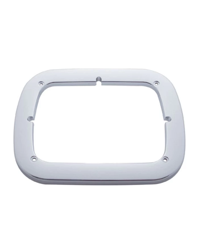 (SKPK) CHROME PLASTIC SINGLE RECTANGULAR HEADLIGHT BEZEL (SKPK) CHROME PLASTIC SINGLE RECTANGULAR HEADLIGHT BEZEL