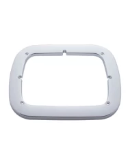 (SKPK) CHROME PLASTIC SINGLE RECTANGULAR HEADLIGHT BEZEL (SKPK) CHROME PLASTIC SINGLE RECTANGULAR HEADLIGHT BEZEL
