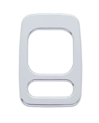 (CARD) CHROME PLASTIC FREIGHTLINER MIRROR SWITCH TRIM (CARD) CHROME PLASTIC FREIGHTLINER MIRROR SWITCH TRIM