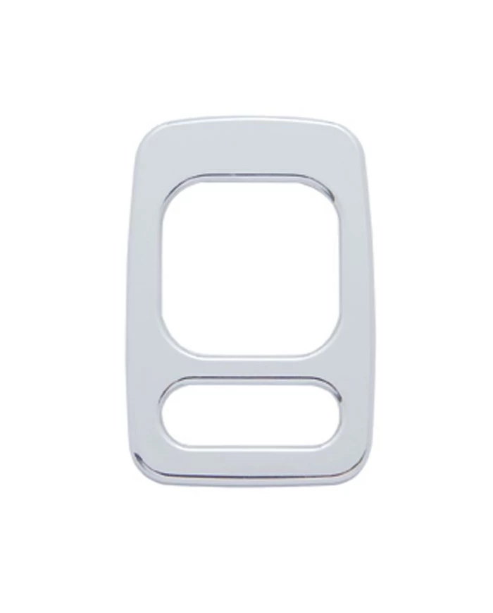(CARD) CHROME PLASTIC FREIGHTLINER MIRROR SWITCH TRIM (CARD) CHROME PLASTIC FREIGHTLINER MIRROR SWITCH TRIM