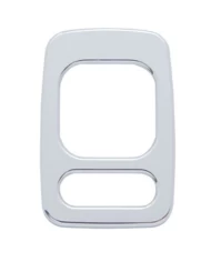 (CARD) CHROME PLASTIC FREIGHTLINER MIRROR SWITCH TRIM (CARD) CHROME PLASTIC FREIGHTLINER MIRROR SWITCH TRIM