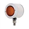 UP31800-SS 2" Double Face Light With 9 LED 2" Lights & Bezels - Amber & Red LED/Amber & Red Lens