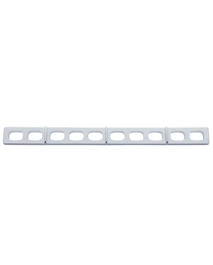 (CARD) CHROME PLASTIC FREIGHTLINER BUTTON PANEL (CARD) CHROME PLASTIC FREIGHTLINER BUTTON PANEL