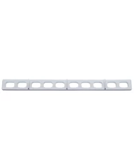 (CARD) CHROME PLASTIC FREIGHTLINER BUTTON PANEL (CARD) CHROME PLASTIC FREIGHTLINER BUTTON PANEL