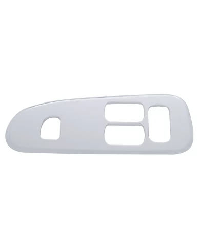 (CARD) CHROME PLASTIC 2006+ PETERBILT WINDOW SWITCH TRIM - DRIVER SIDE W/ 4 OPENINGS (CARD) CHROME PLASTIC 2006+ PETERBILT WINDOW SWITCH TRIM - DRIVER SIDE W/ 4 OPENINGS