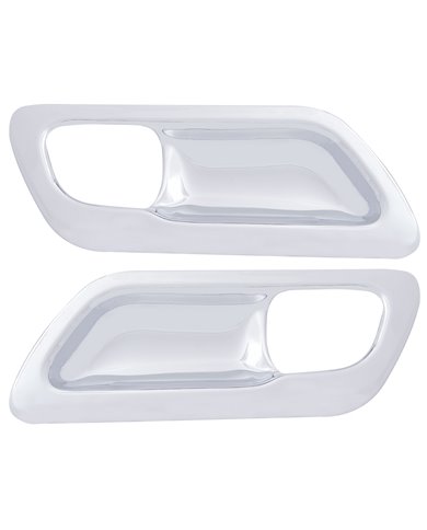 (2/CARD) CHROME PLASTIC 2006+ PETERBILT DOOR HANDLE TRIM (2/CARD) CHROME PLASTIC 2006+ PETERBILT DOOR HANDLE TRIM