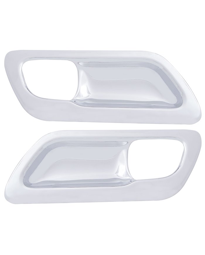 (2/CARD) CHROME PLASTIC 2006+ PETERBILT DOOR HANDLE TRIM (2/CARD) CHROME PLASTIC 2006+ PETERBILT DOOR HANDLE TRIM