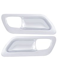 (2/CARD) CHROME PLASTIC 2006+ PETERBILT DOOR HANDLE TRIM (2/CARD) CHROME PLASTIC 2006+ PETERBILT DOOR HANDLE TRIM