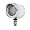 UP31803-SS 2" Double Face Light With 9 LED 2" Lights & Visors - Amber & Red LED/Clear Lens