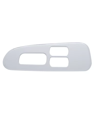 (CARD) CHROME PLASTIC 2006+ PETERBILT WINDOW SWITCH TRIM - DRIVER SIDE W/ 3 OPENING (CARD) CHROME PLASTIC 2006+ PETERBILT WINDOW SWITCH TRIM - DRIVER SIDE W/ 3 OPENING